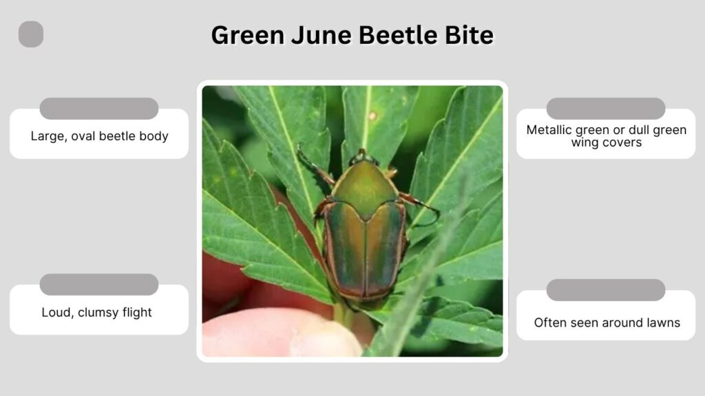 Green June Beetle Bite