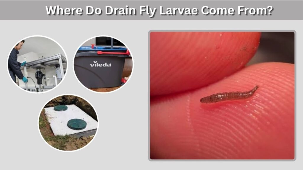 Where Do Drain Fly Larvae Come From?