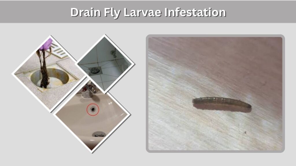 Drain Fly Larvae Infestation
