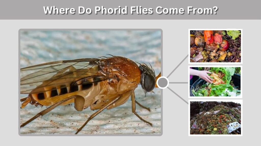 Where Do Phorid Flies Come From?