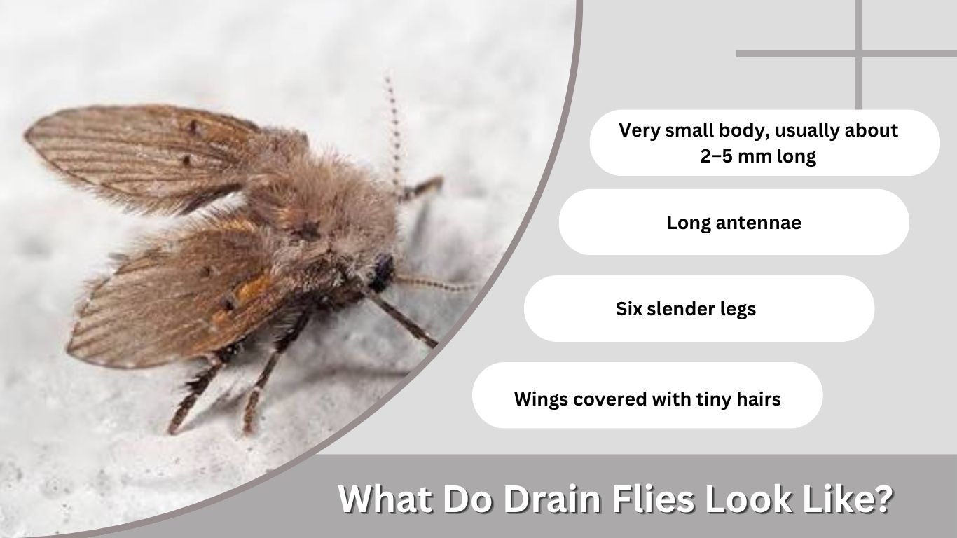 What Do Drain Flies Look Like? Eggs, Larvae & Adults