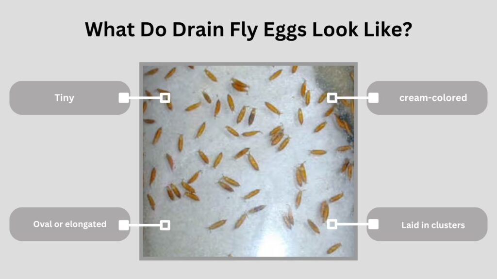 What Do Drain Fly Eggs Look Like?