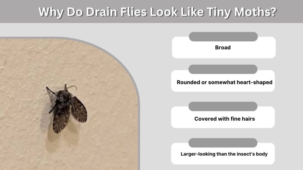 Why Do Drain Flies Look Like Tiny Moths?