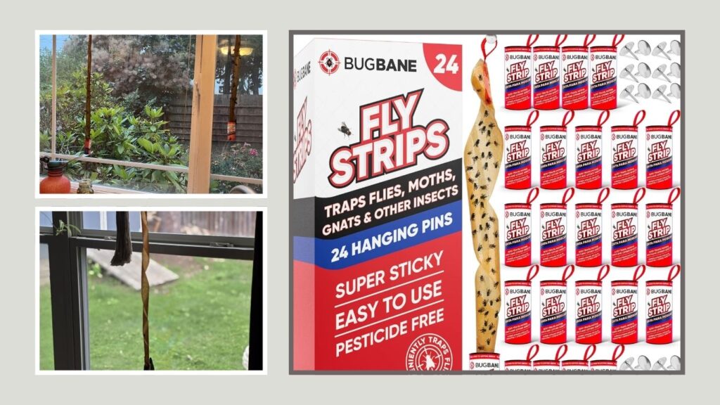 Hanging Sticky Fly Traps for Indoor & Outdoor Use