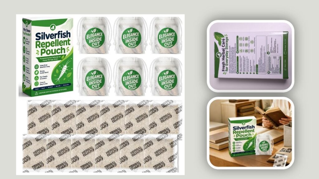 12-Pack Silverfish Repellent Pouches