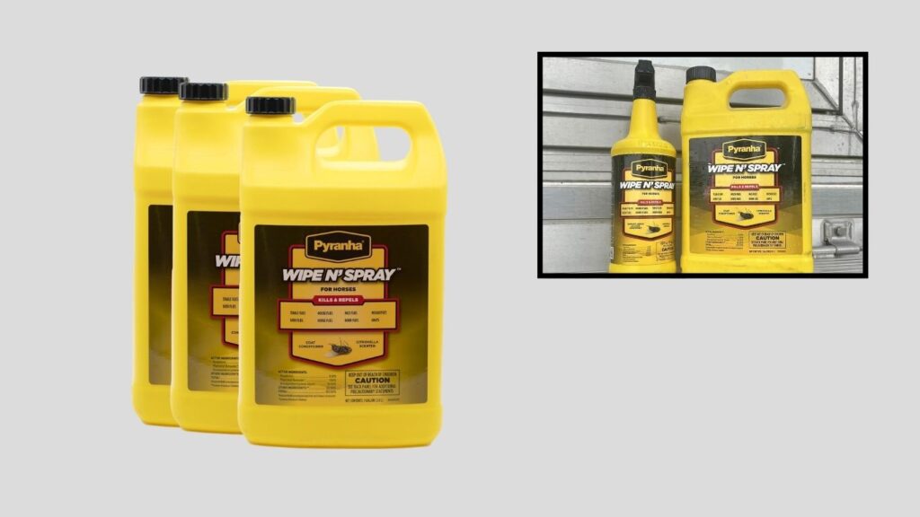 Pyranha Wipe N Spray Fly Protection for Horses