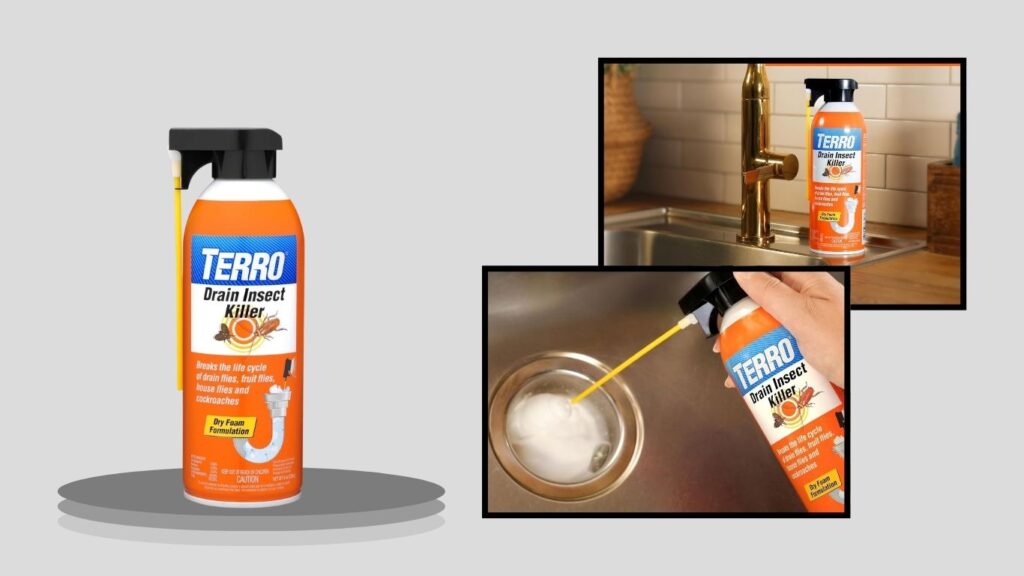 TERRO T590 Drain Insect Killer Foam Treatment