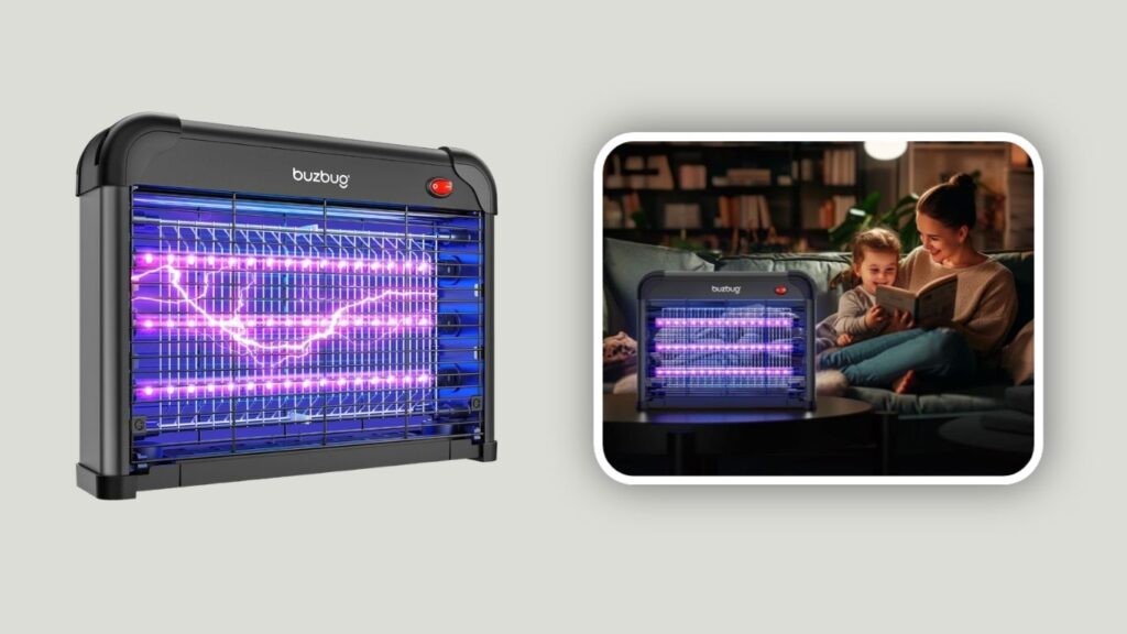 Buzbug Indoor Bug Zapper with Long-Life Attraction Light