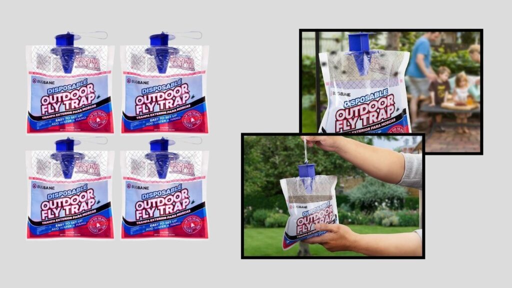 Pre-Baited Disposable Outdoor Fly Trap Bags
