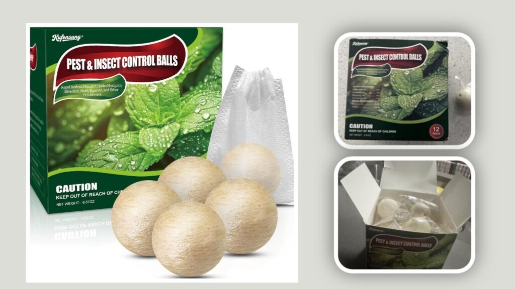  12-Pack Peppermint Pest and Silverfish Repellent Balls