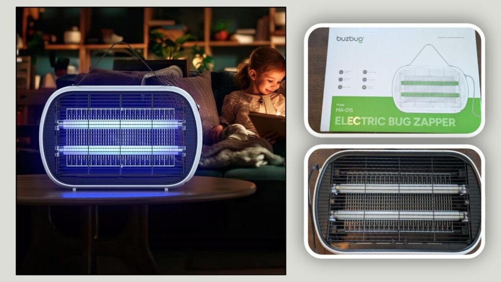 Buzbug Electric Mosquito Zapper with High-Voltage Grid