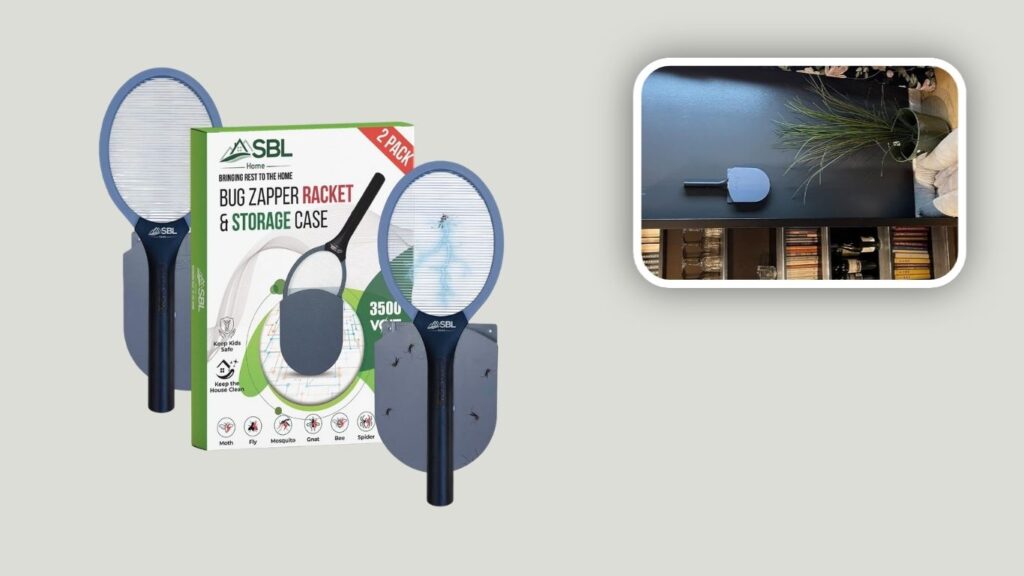 SBL Home Electric Fly Swatter with Wall Case