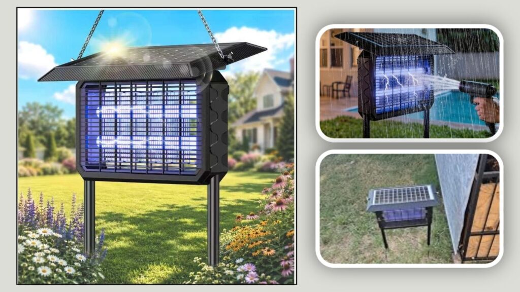 IYZ Solar Cordless Outdoor Bug Zapper