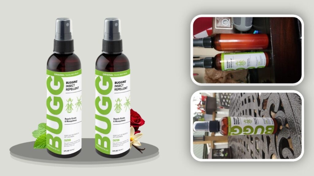 BUGGINS Original DEET-Free Insect Repellent Spray