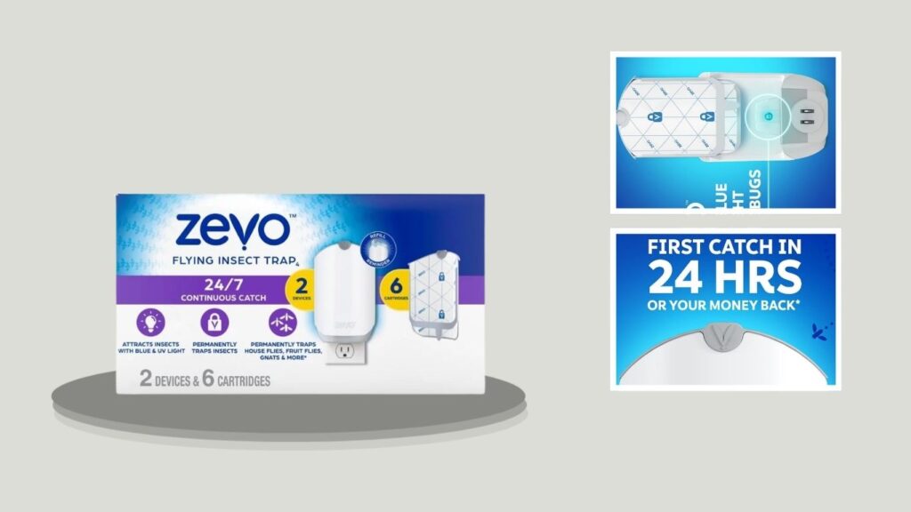 7. Zevo MAX Indoor Fly Trap — Best for Flexible Placement Near Problem Areas