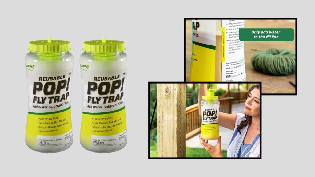 RESCUE! Reusable Outdoor Fly Trap 2-Pack