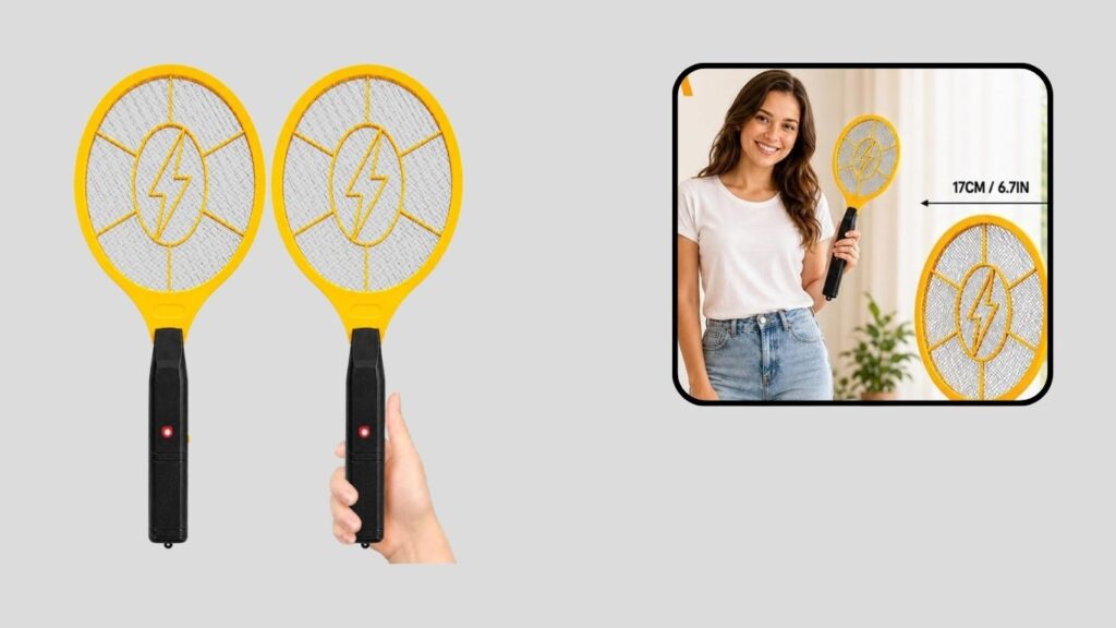 Electric Fly Swatter Handheld Mosquito Zapper