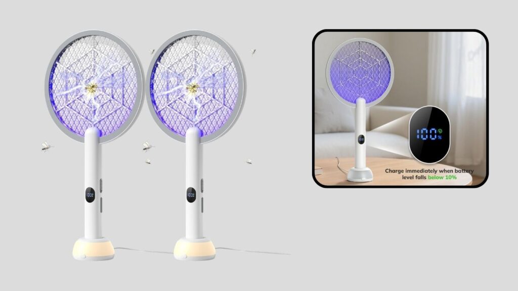 YsChois Electric Fly Swatter & Mosquito Zapper