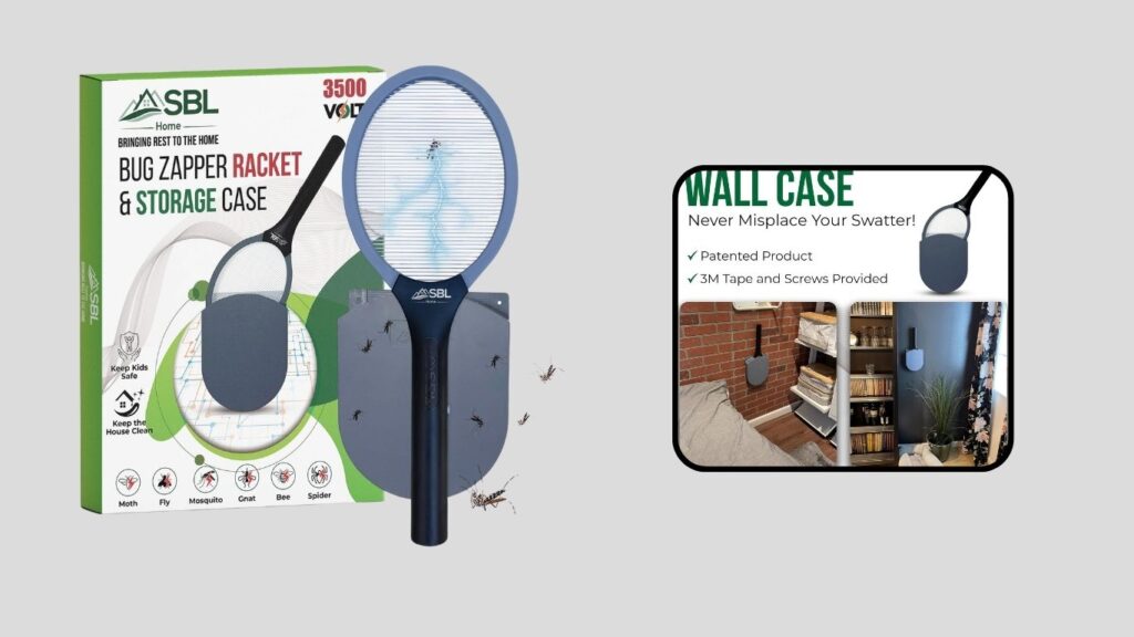 Lulu Home 2-in-1 Electric Bug Zapper Racket