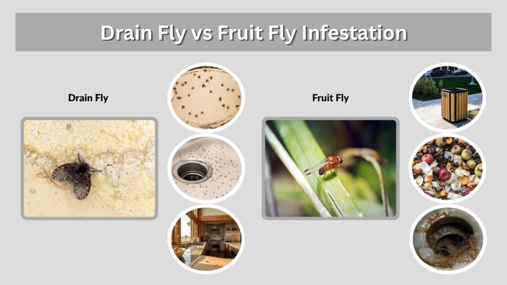 Drain Fly vs Fruit Fly Infestation