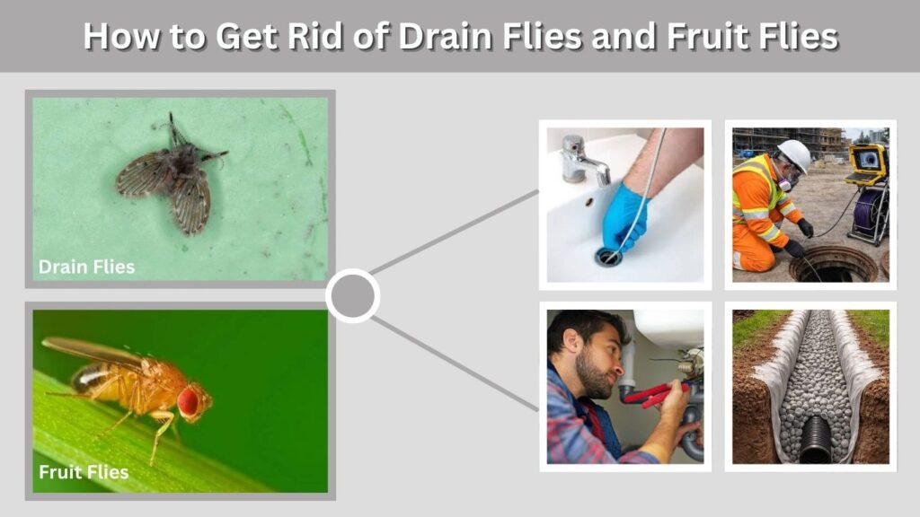 How to Get Rid of Drain Flies and Fruit Flies