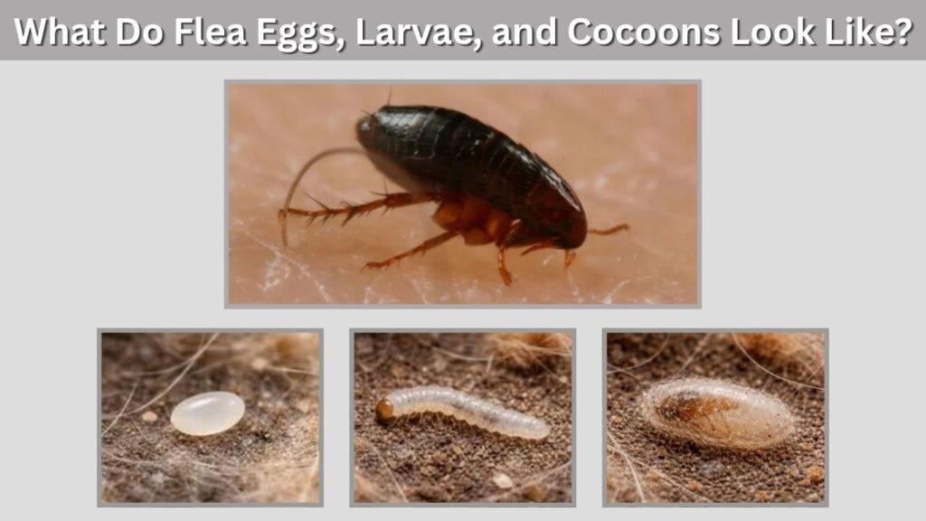 What Do Flea Eggs, Larvae, and Cocoons Look Like?
