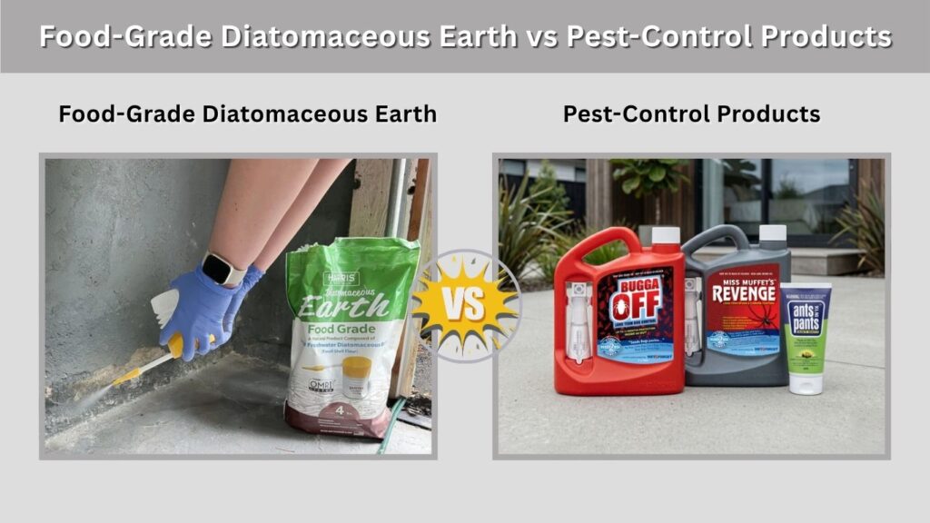 Food-Grade Diatomaceous Earth vs Pest-Control Products