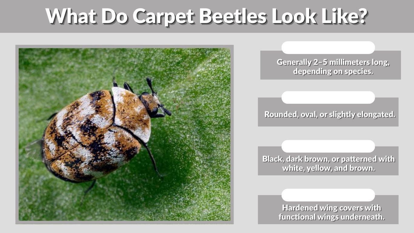 What Do Carpet Beetles Look Like? Eggs, Larvae & Adults