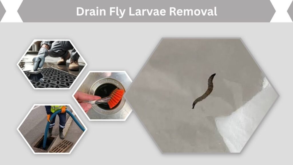 Drain Fly Larvae Removal